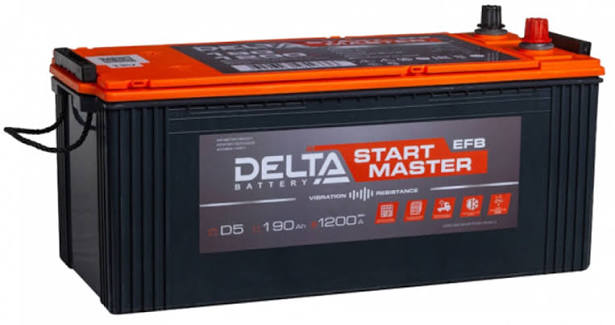 Аккумулятор DELTA START MASTER EFB TRUCK 190 А/ч L3