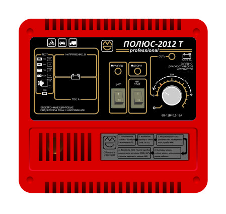 Зарядное устройство ПОЛЮС 2012Т / 4-12 V/ 0.5...20 A